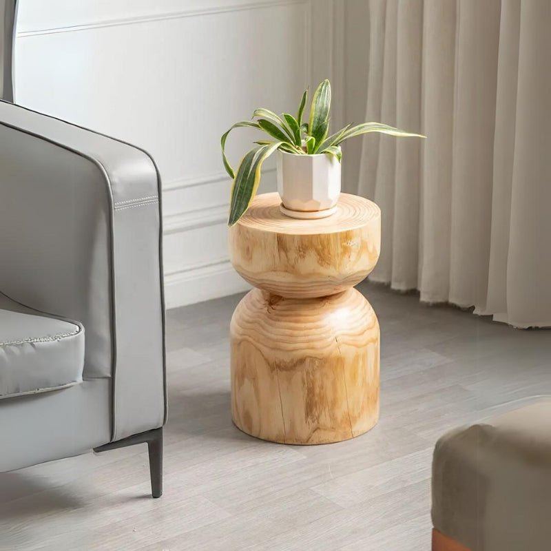 Round Log Stool - Side Table