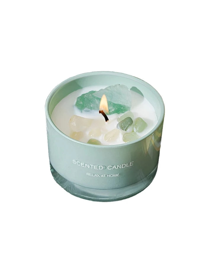 Crystal Stone Soy Wax Aroma Candle