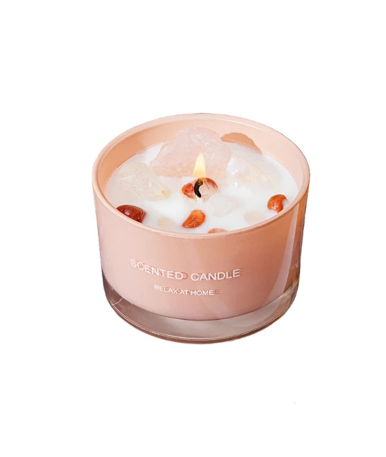 Crystal Stone Soy Wax Aroma Candle