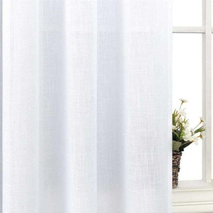 Thicken Sheer Curtains for Bedroom, Living Room, Balcony (Set of 2 Panels)