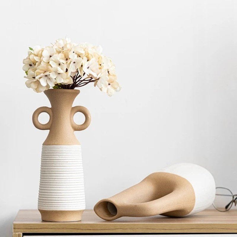 Modern Minimalism: Ceramic Vase for Home & Office (Nordic Vibes)