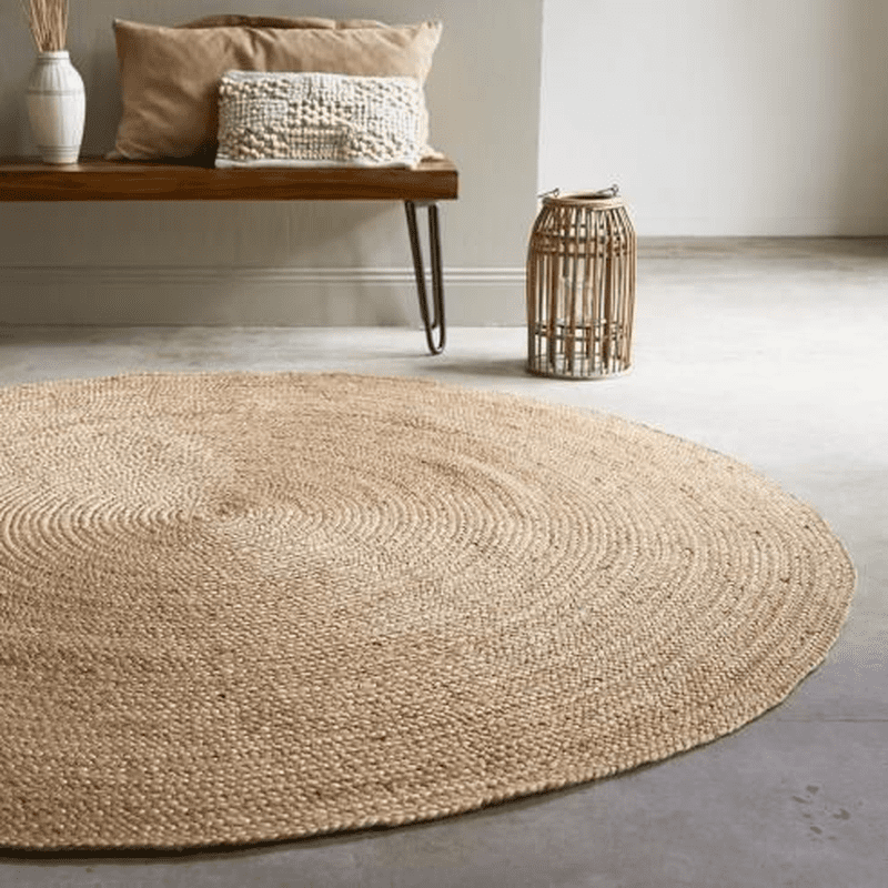 Natural Jute Carpet - Soft, Durable Home & Bedroom Rug