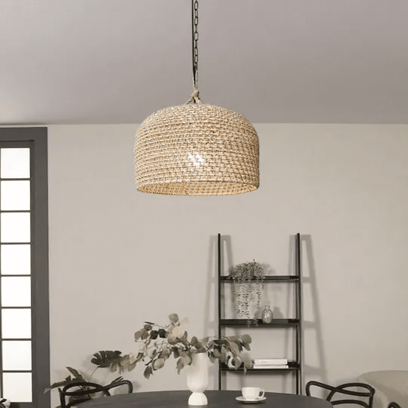 Handwoven Rattan Pendant Light