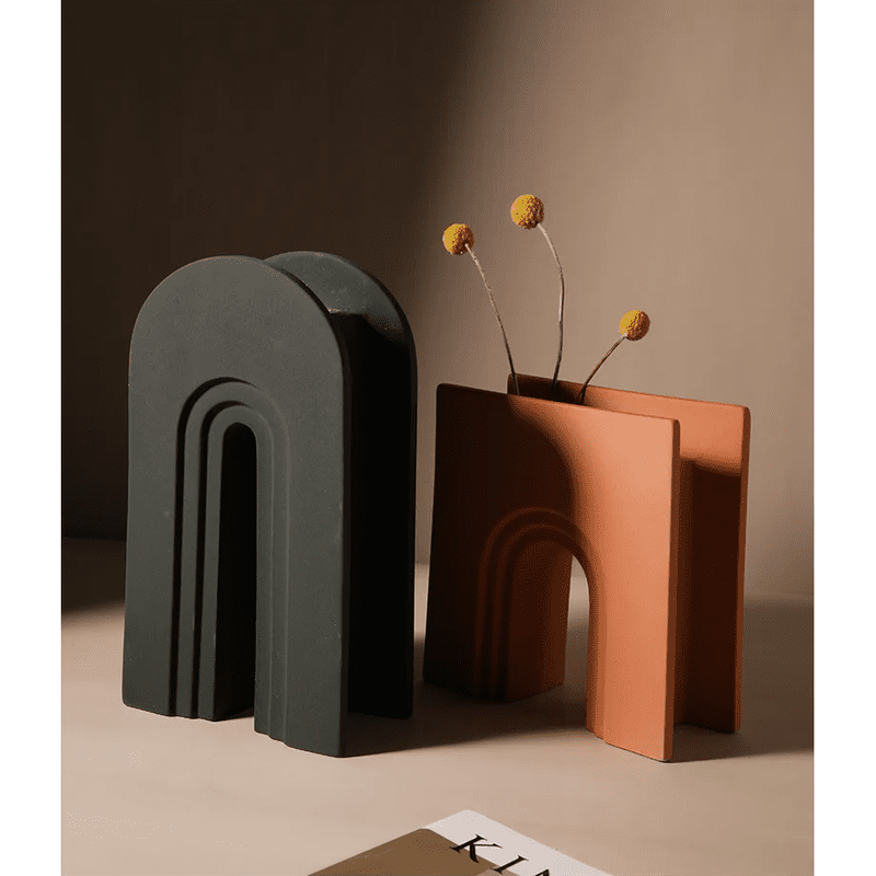 Geometric Statement: Hollow Arch Vase (Stripes & Style)