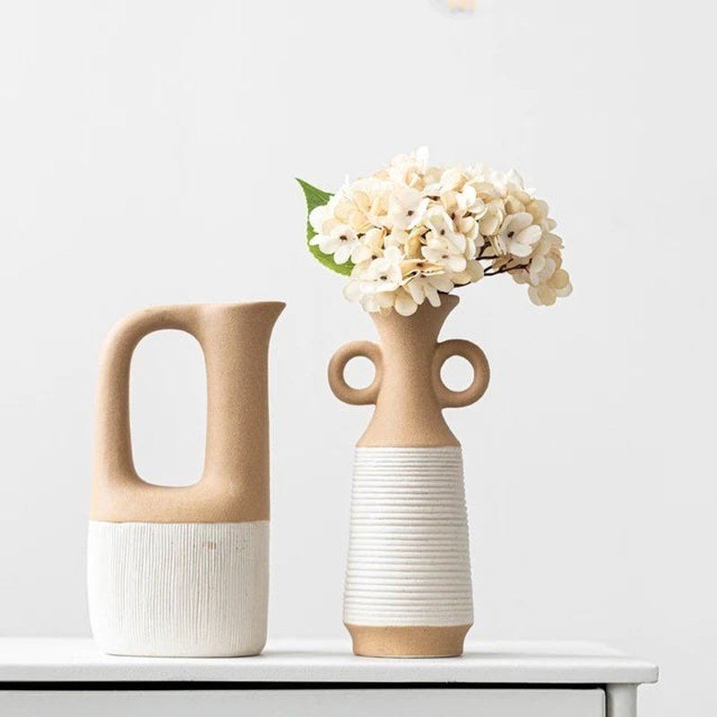 Modern Minimalism: Ceramic Vase for Home & Office (Nordic Vibes)