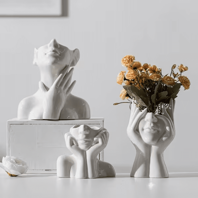 Nordic Chic: Circular Vase for Modern Living (Home & Office)