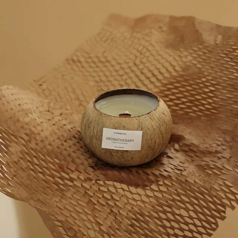 Coconut Shell Candle: Aromatherapy Gift Box