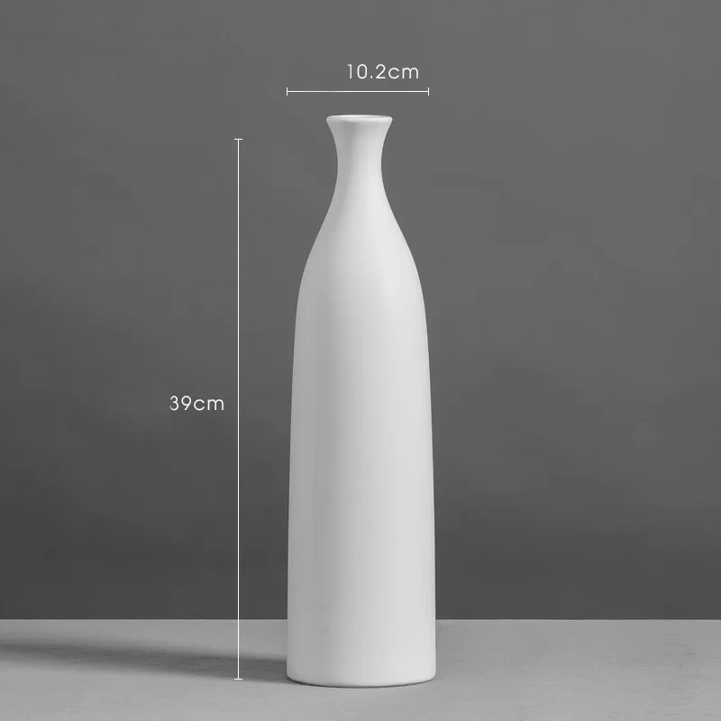 Modern Ceramic Vase for Creative Home Decor - Black and White