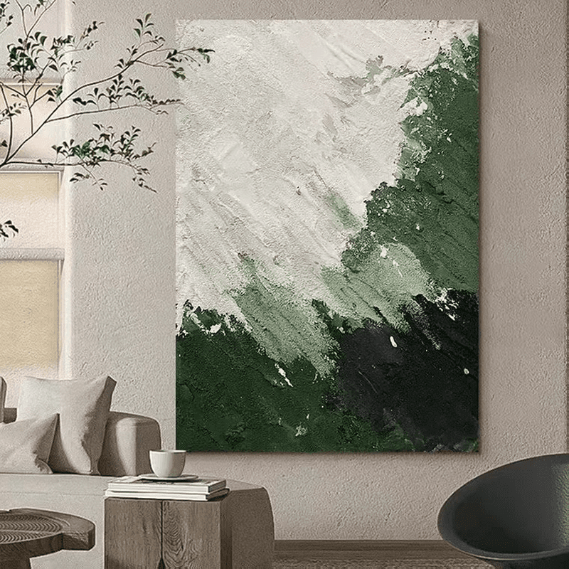 Modern Minimalism: Textured Acrylic Art (Unframed, White Abstract)