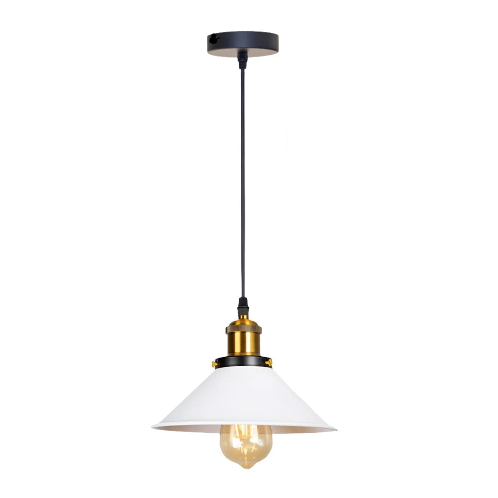 White Industrial Pendant Lights