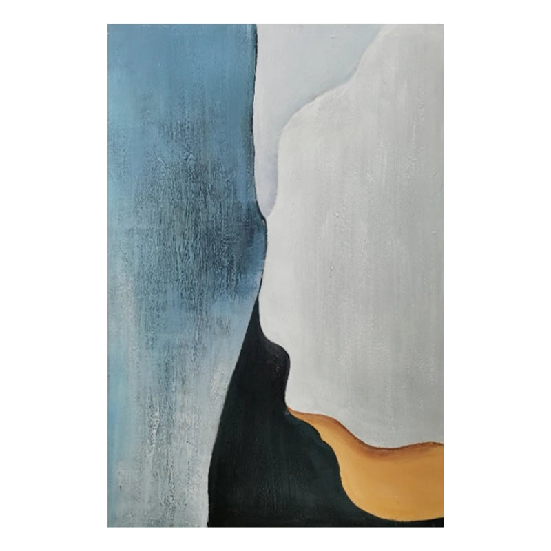 Modern Minimalism: Hand-Painted Abstract (Large Canvas, Textured)