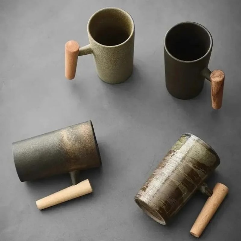 Handmade Stoneware Coffee Mugs