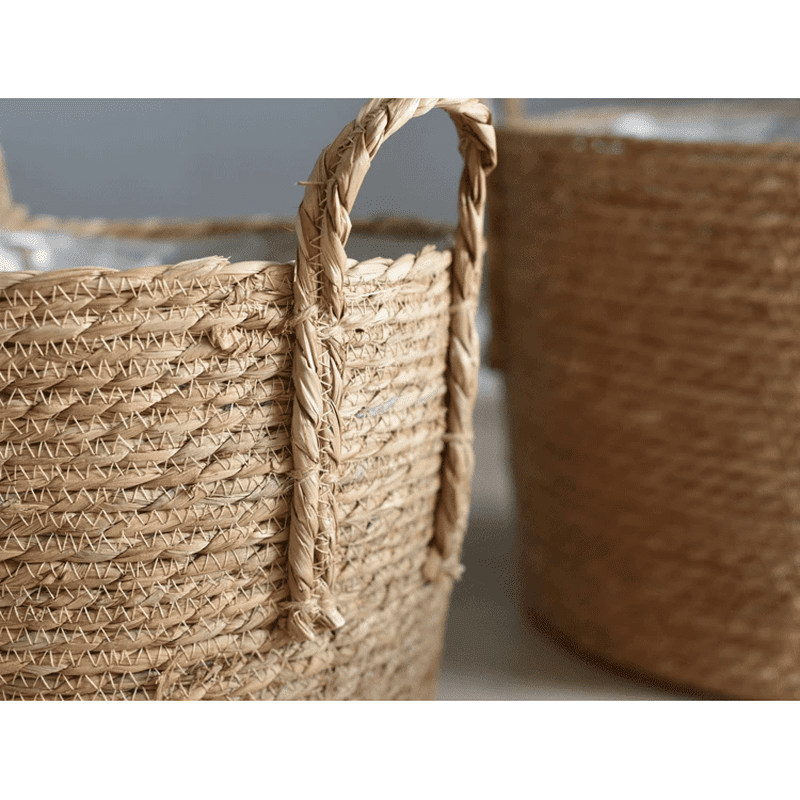 Giant Nordic Planter: Handwoven Seagrass Basket for Indoor Plants (Extra Large!)