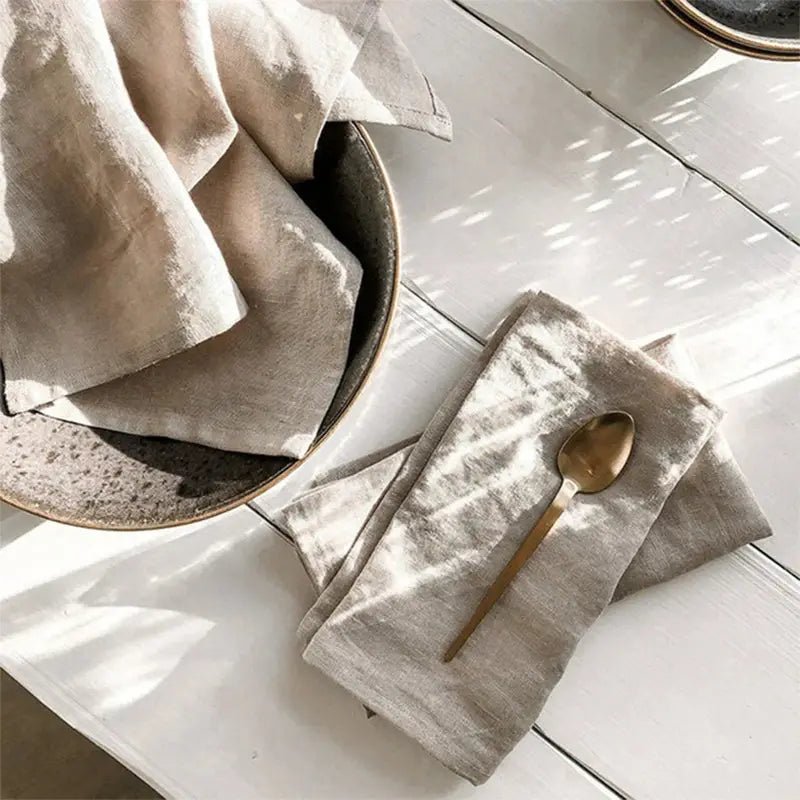 Linen Napkins (100% Natural! Elevate Every Table)