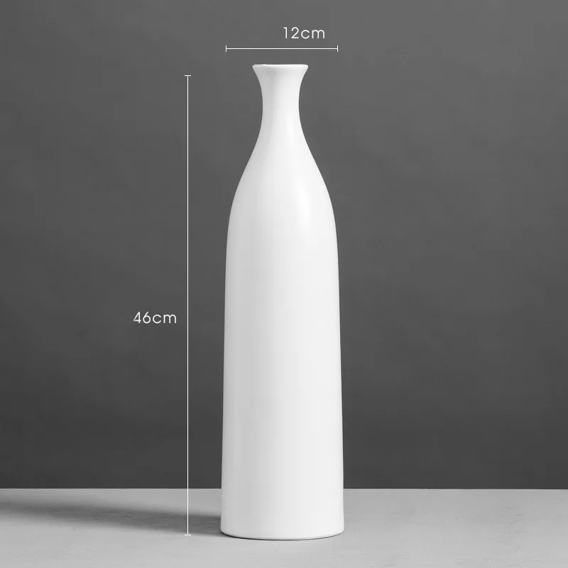 Modern Ceramic Vase for Creative Home Decor - Black and White