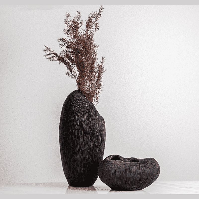 Japandi Simplicity: Abstract Ceramic Vase