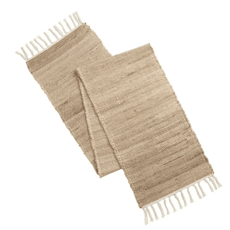 Jute Table Runner with Tassel - For Christmas & Wedding Decor