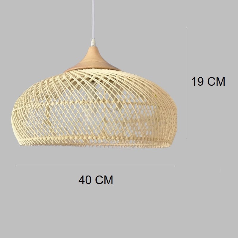 Wabi-Sabi Rattan Pendant Light (Handmade! Kitchen, Dining)