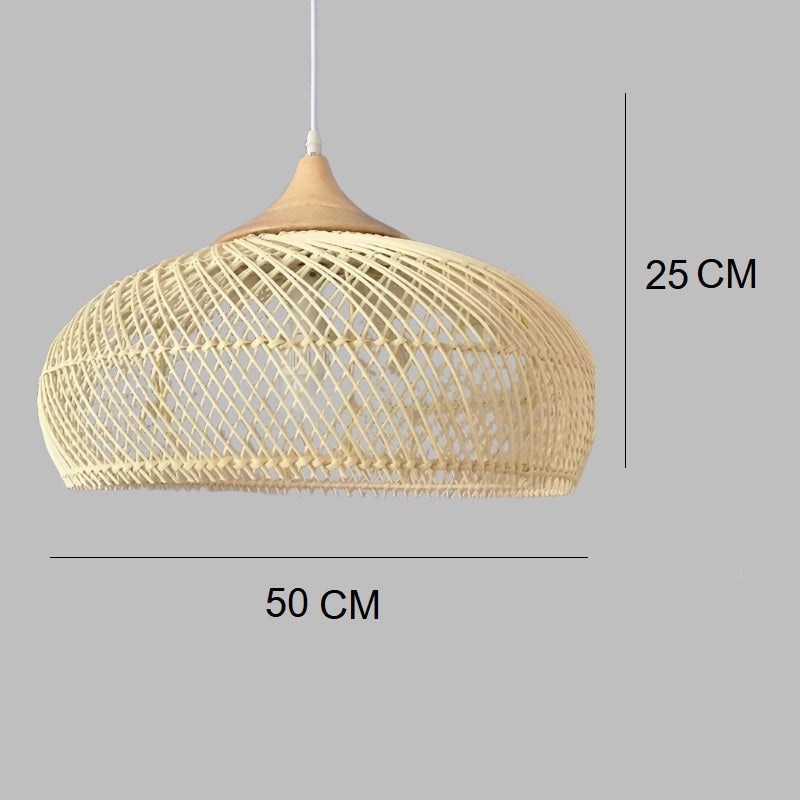 Wabi-Sabi Rattan Pendant Light (Handmade! Kitchen, Dining)