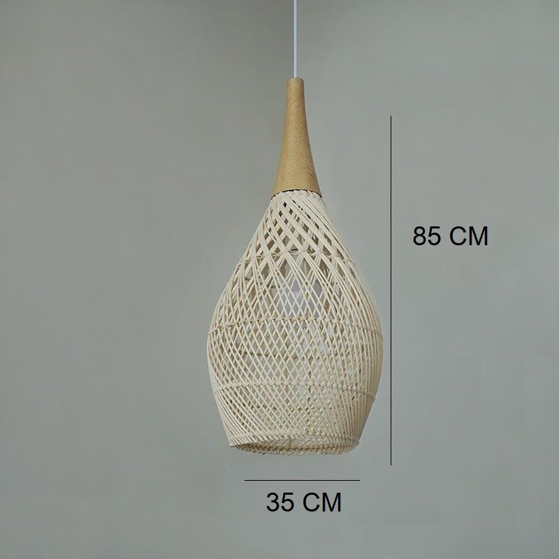 Wabi-Sabi Rattan Pendant Light (Handmade! Kitchen, Dining)