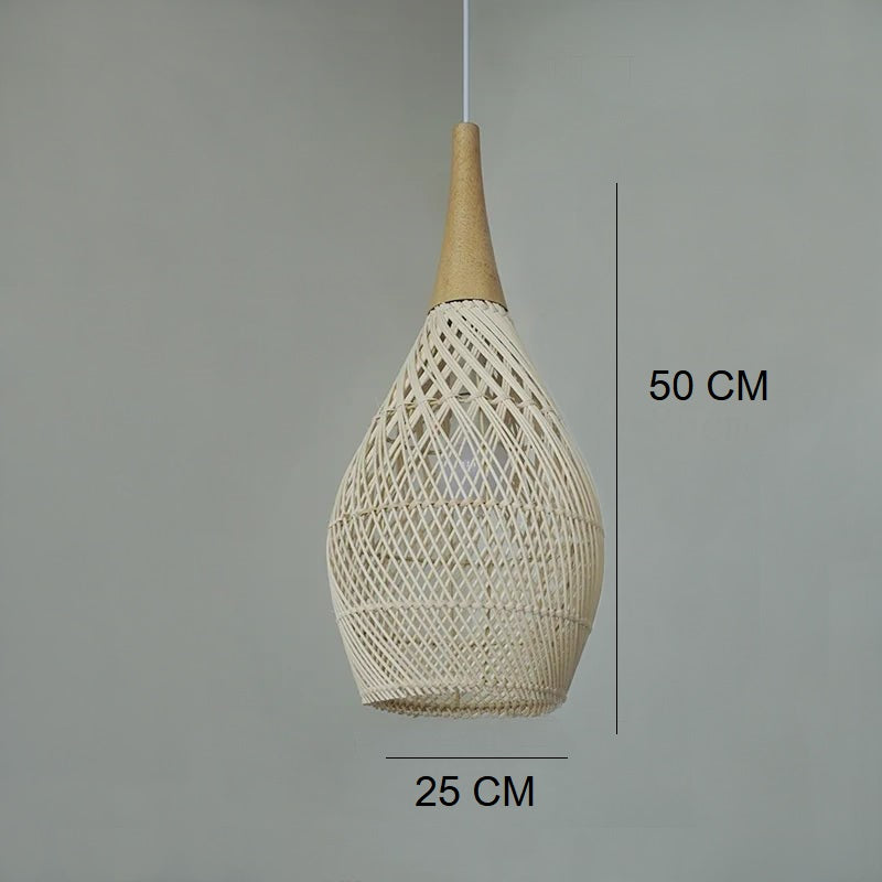 Wabi-Sabi Rattan Pendant Light (Handmade! Kitchen, Dining)