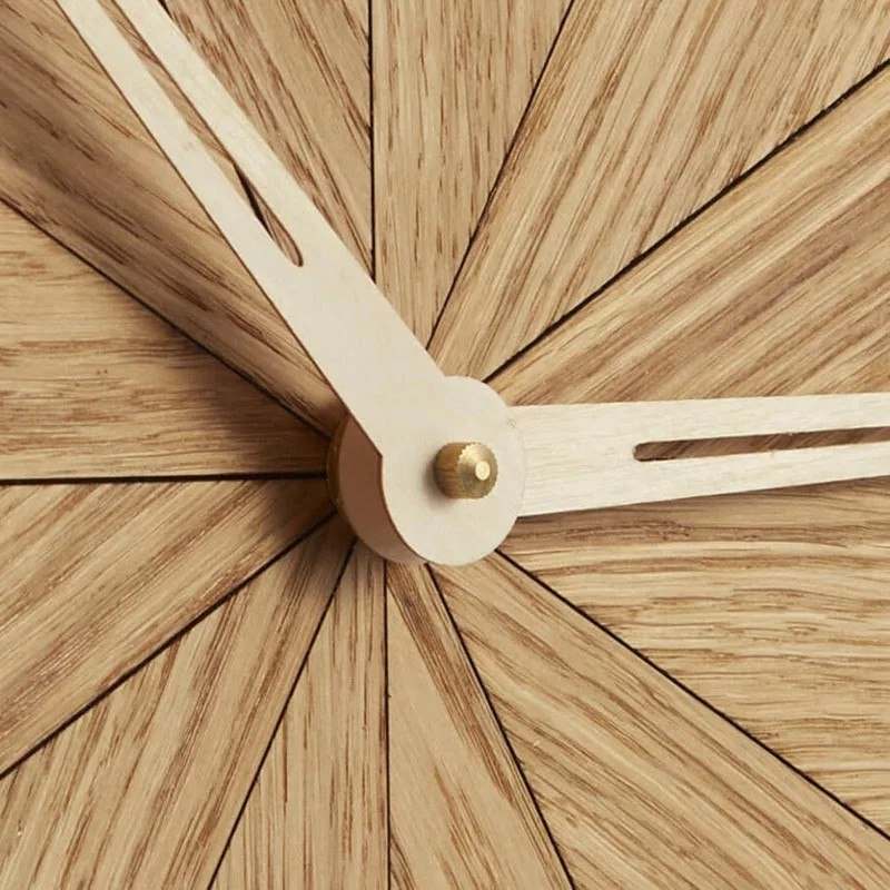 Large Wall Clock (Wood): Modern Home Decor