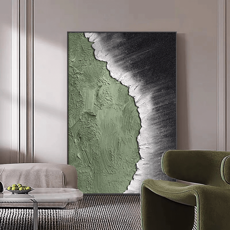 Modern Minimalism: Textured Acrylic Art (Unframed, White Abstract)