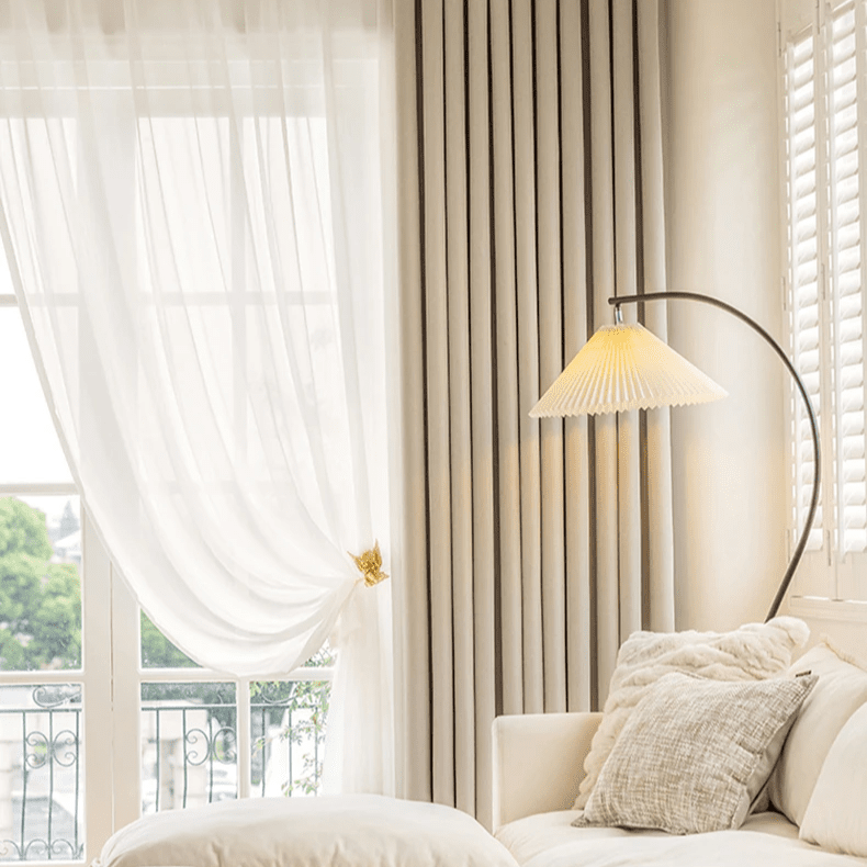 Herringbone Blackout Curtains for Warm Minimalism