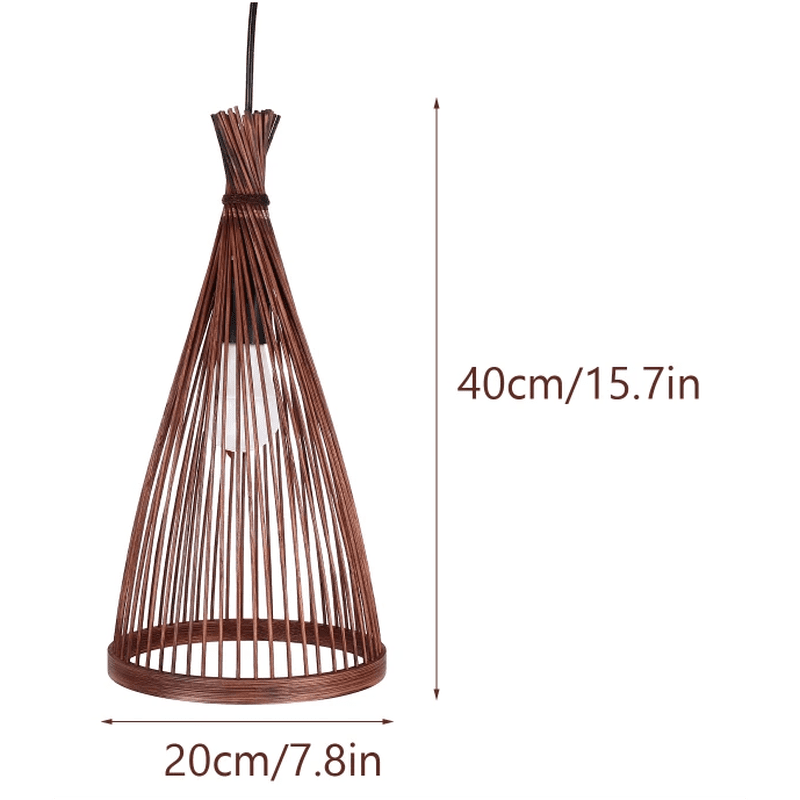 Japandi-Style Handmade Woven Rattan Pendant Lights