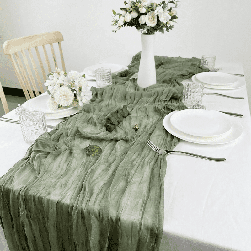 Beach Vibes All Year: Gauze Table Runner (Celebrate Life)