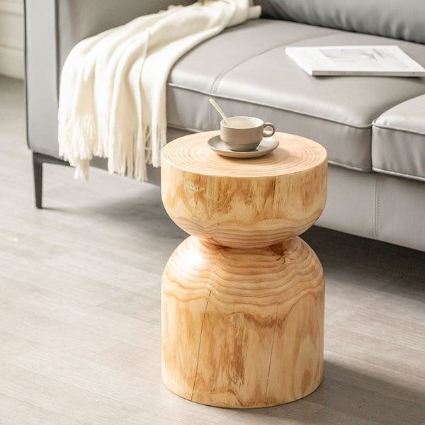 Round Log Stool - Side Table