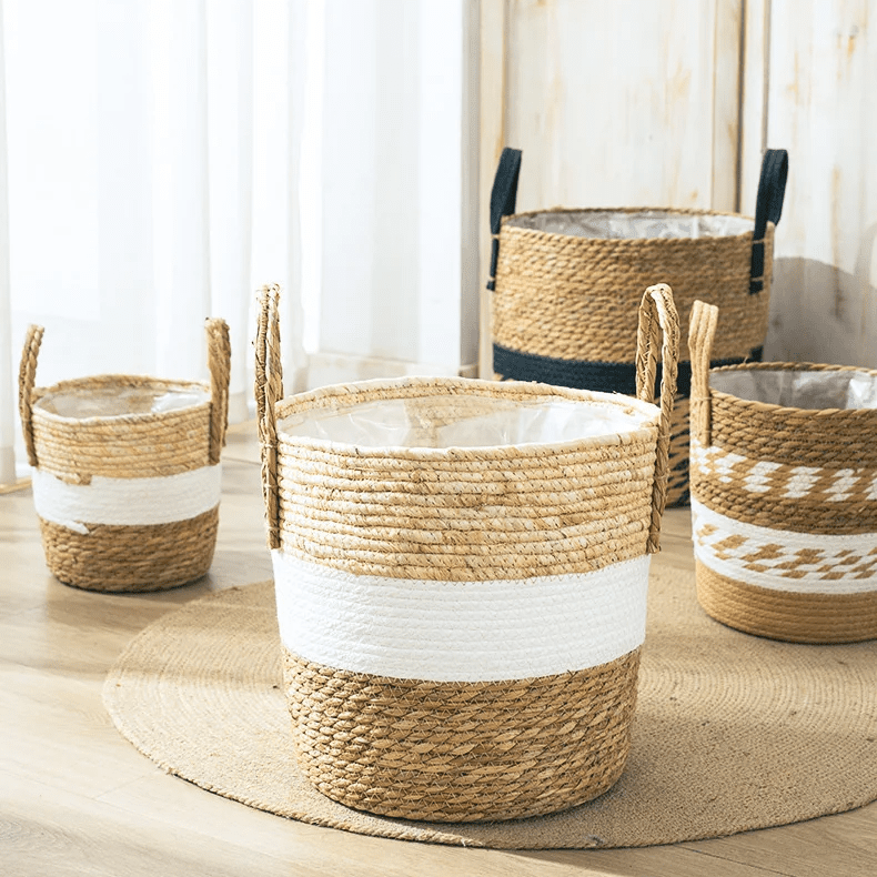 Japandi Serenity: Multifunctional Rattan Plant Pots for Zen Living