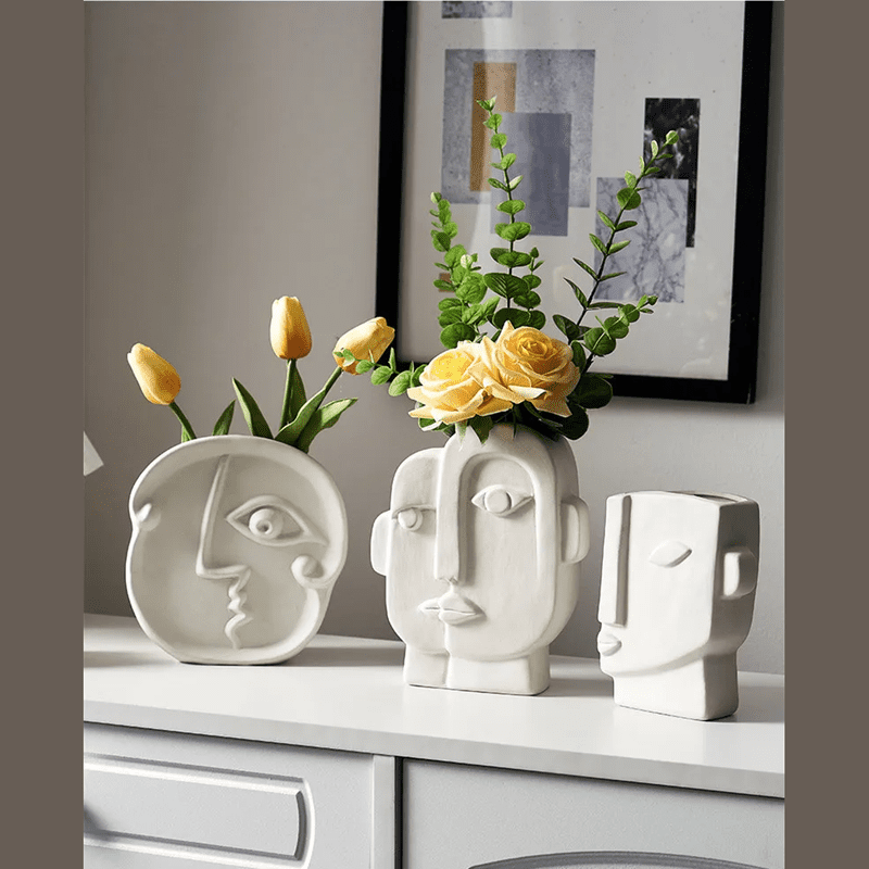 Ceramic Japandi Flower Vase - Japandi Home Decoration