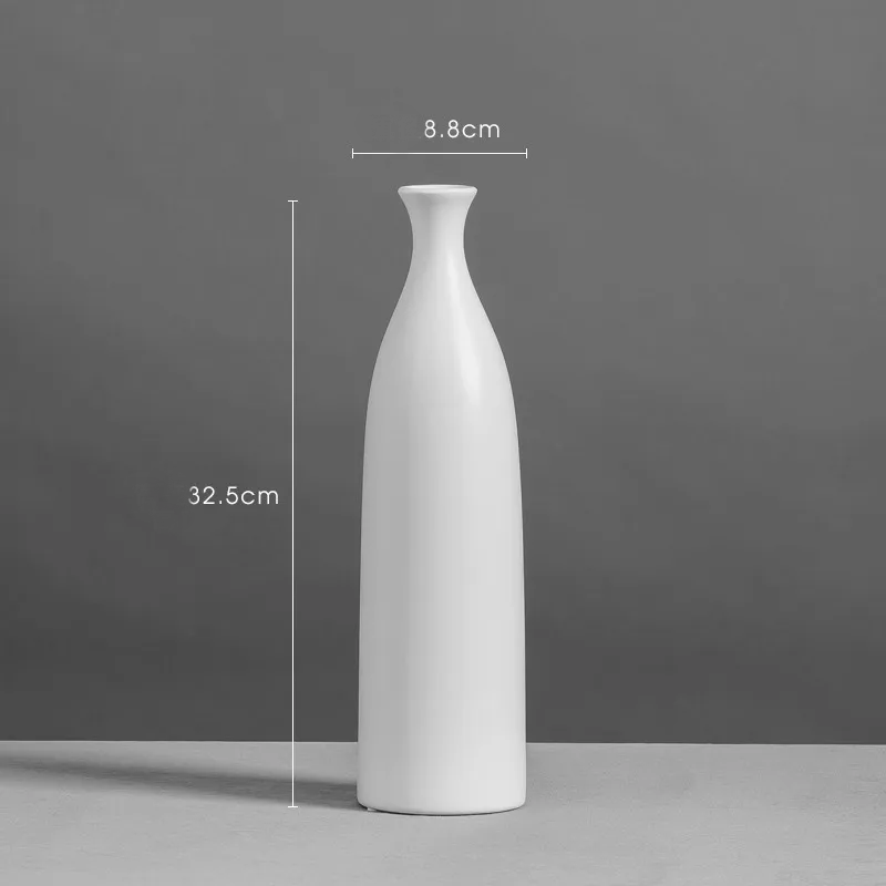 Modern Ceramic Vase for Creative Home Decor - Black and White