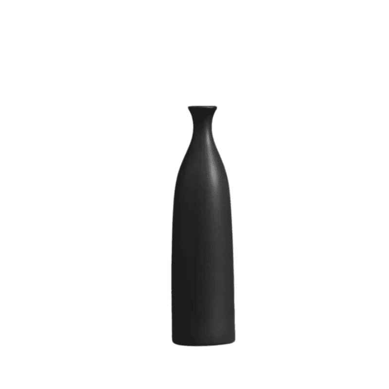 Modern Ceramic Vase for Creative Home Decor - Black and White