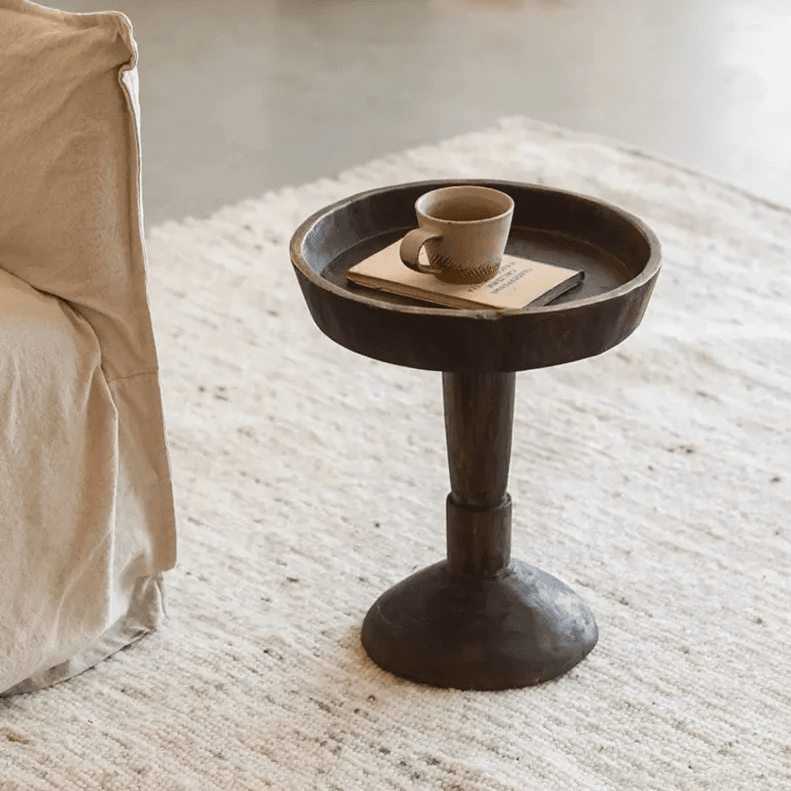 Japandi Wabi-Sabi: Reclaimed Wood Side Table (Coffee, Tea, or Display)