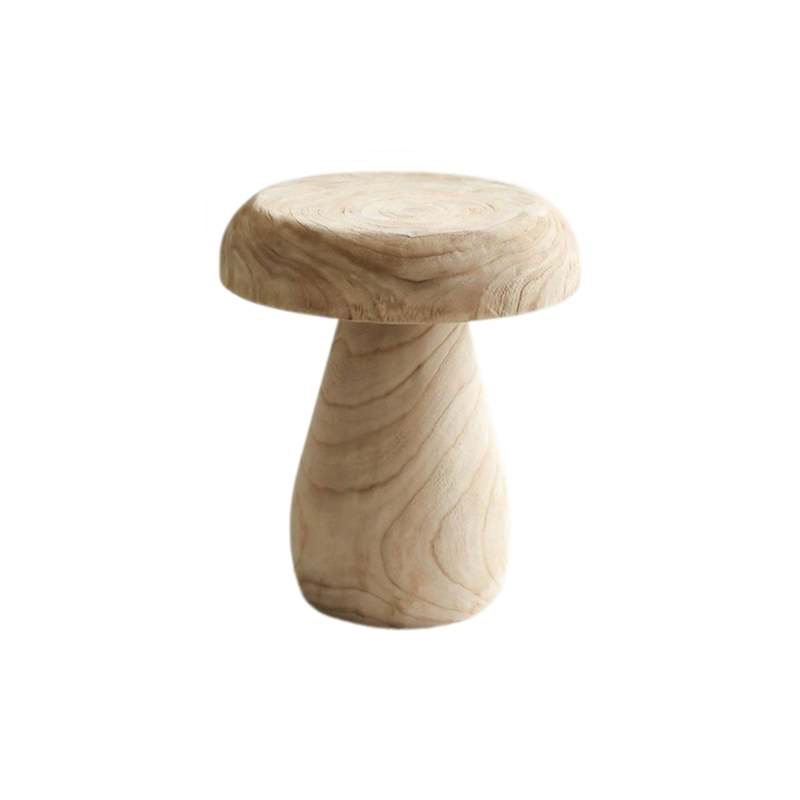 Nature's Sculpture: Solid Wood Stool (Wabi-Sabi Inspired)