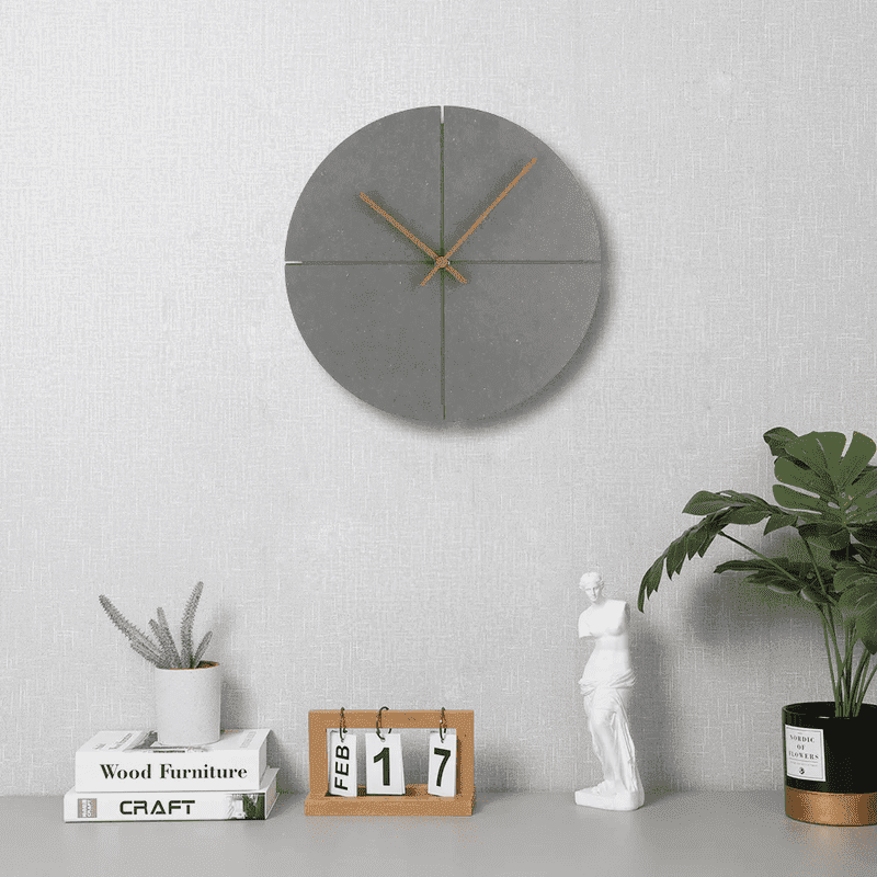 Elegant Nordic Wooden Wall Clock