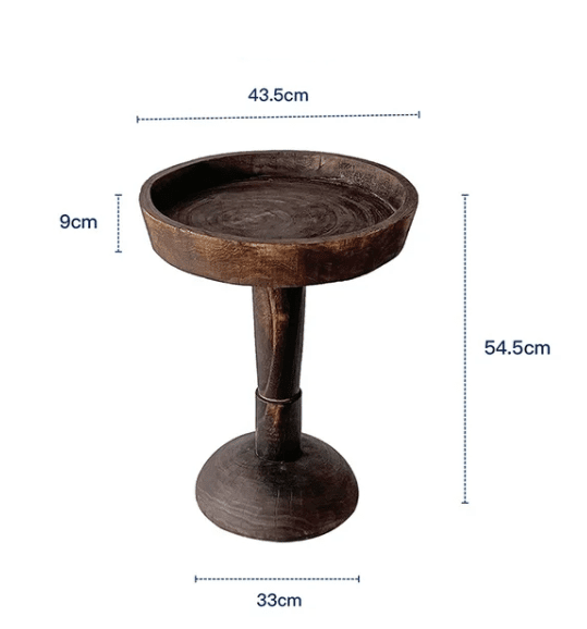 Japandi Wabi-Sabi: Reclaimed Wood Side Table (Coffee, Tea, or Display)