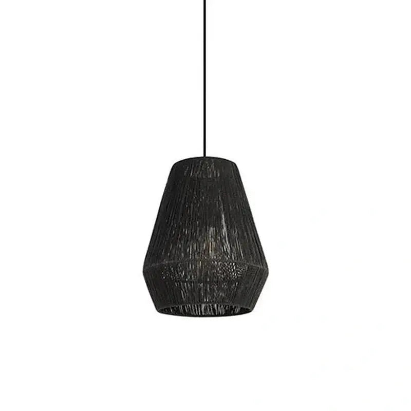 Elegant Chinese-Style Hand-Woven Rattan Pendant Light