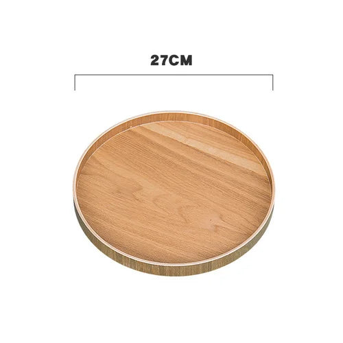 Wooden Round Serving Tray