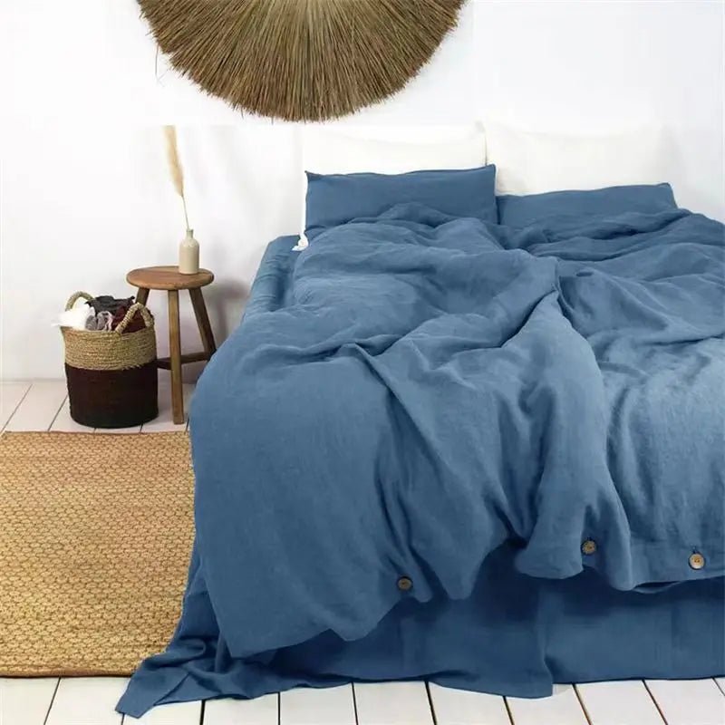 HYPREST 100% Pure French Linen Duvet Cover Set