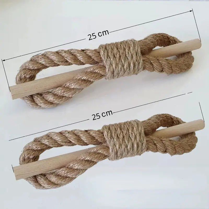 Nordic Hemp Rope Curtain Tiebacks