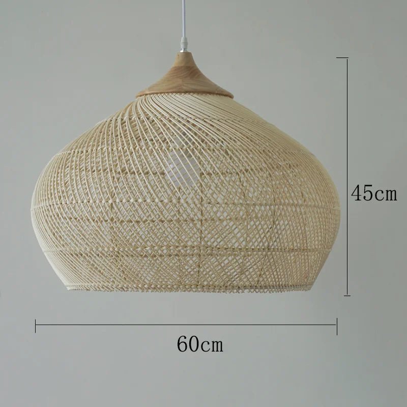 Wabi-Sabi Rattan Pendant Light (Handmade! Kitchen, Dining)