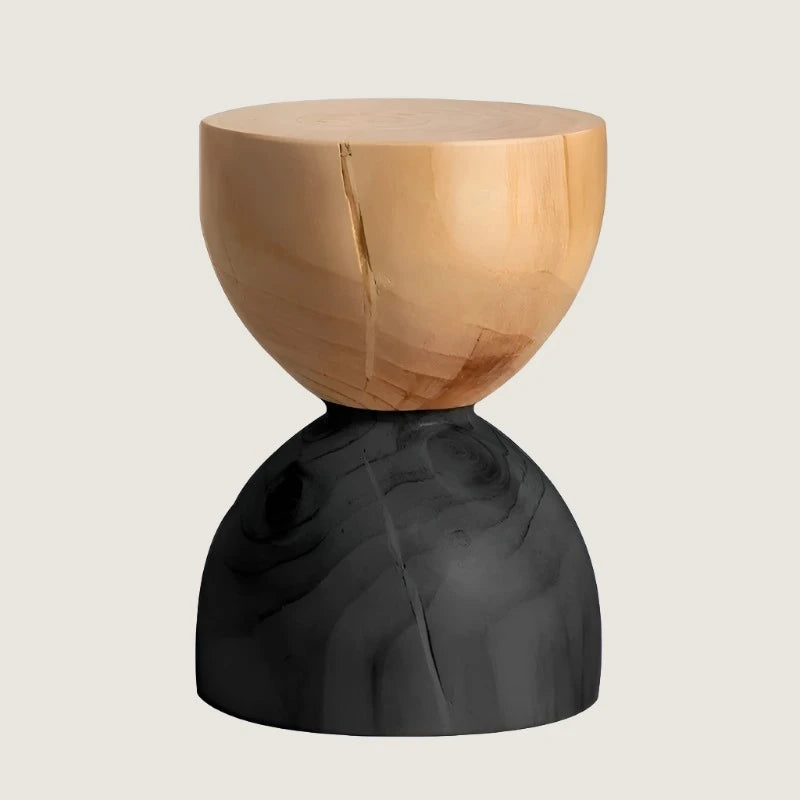 Round Log Stool - Side Table