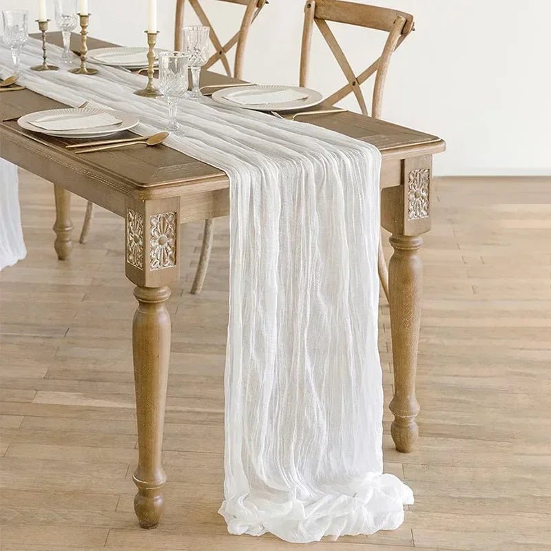 Beach Vibes All Year: Gauze Table Runner (Celebrate Life)