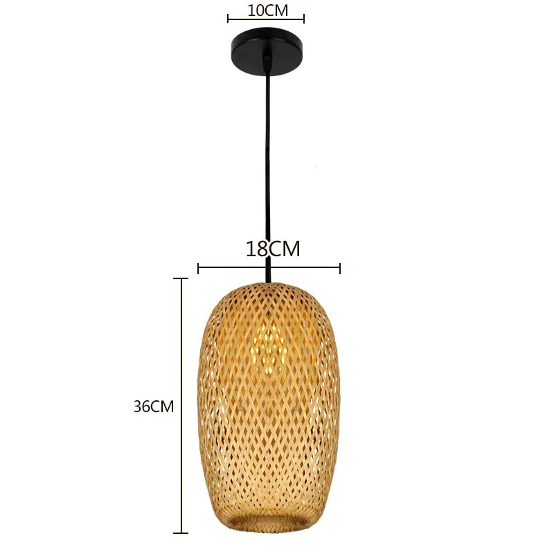 Classical Bamboo Weaving Chandelier Lamp