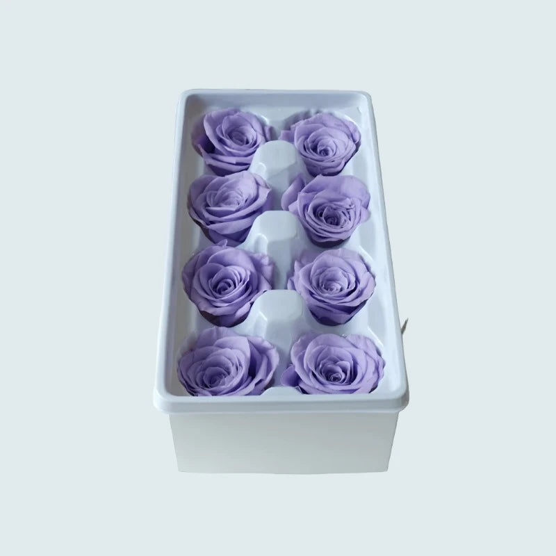 8pcs Eternal Flower Preserved Rose DIY Material