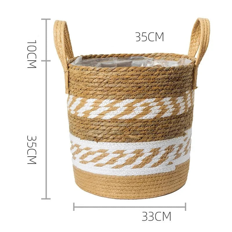 Japandi Serenity: Multifunctional Rattan Plant Pots for Zen Living