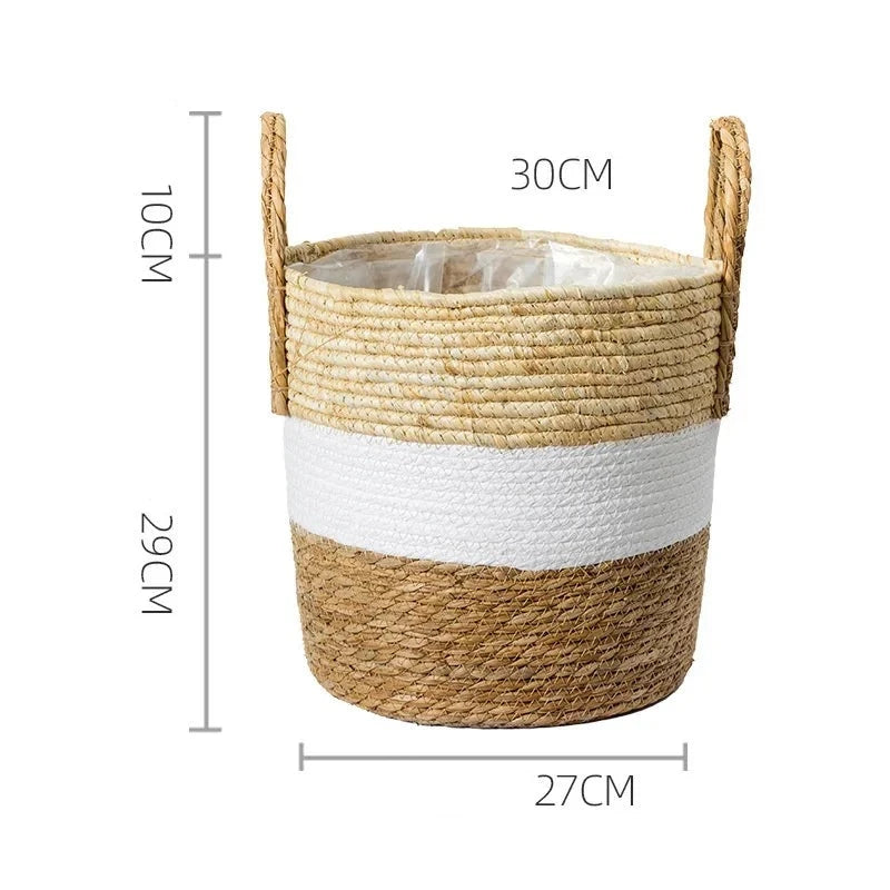 Japandi Serenity: Multifunctional Rattan Plant Pots for Zen Living